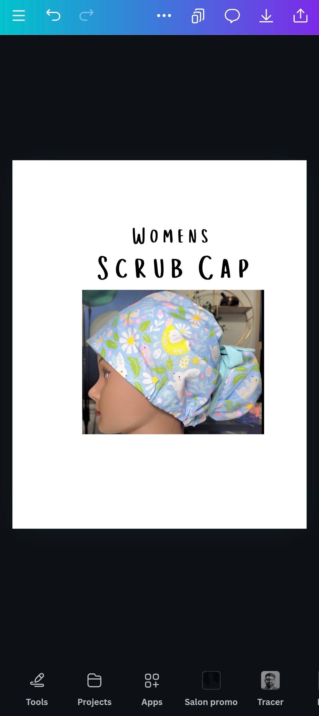 Womens Scrub Cap